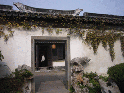 Gate in the garden of a house at the Zhouzhuang Water Town