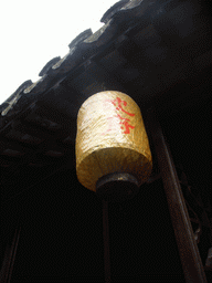 Lantern in front of a house at the Zhouzhuang Water Town