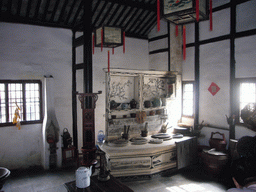 Kitchen of a house at the Zhouzhuang Water Town