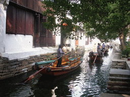 Canal with boats at the Zhouzhuang Water Town