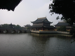 Bridge and pavilions of the Chengxu Temple at the Zhouzhuang Water Town
