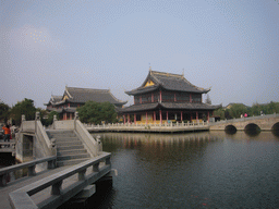 Bridges and pavilions of the Chengxu Temple at the Zhouzhuang Water Town