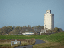 The Graansilo Zierikzee building, viewed from the Stille Strand beach