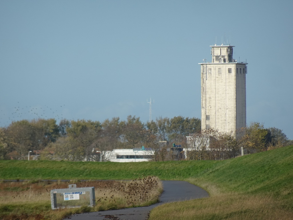 The Graansilo Zierikzee building, viewed from the Stille Strand beach