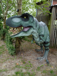 Tyrannosaurus Rex statue at the Cretaceous area at Dinoland Zwolle