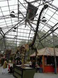 Diplodocus statue at the PaleoLab at Dinoland Zwolle