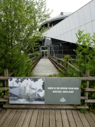 Back entrance to the Lasergame building at Dinoland Zwolle