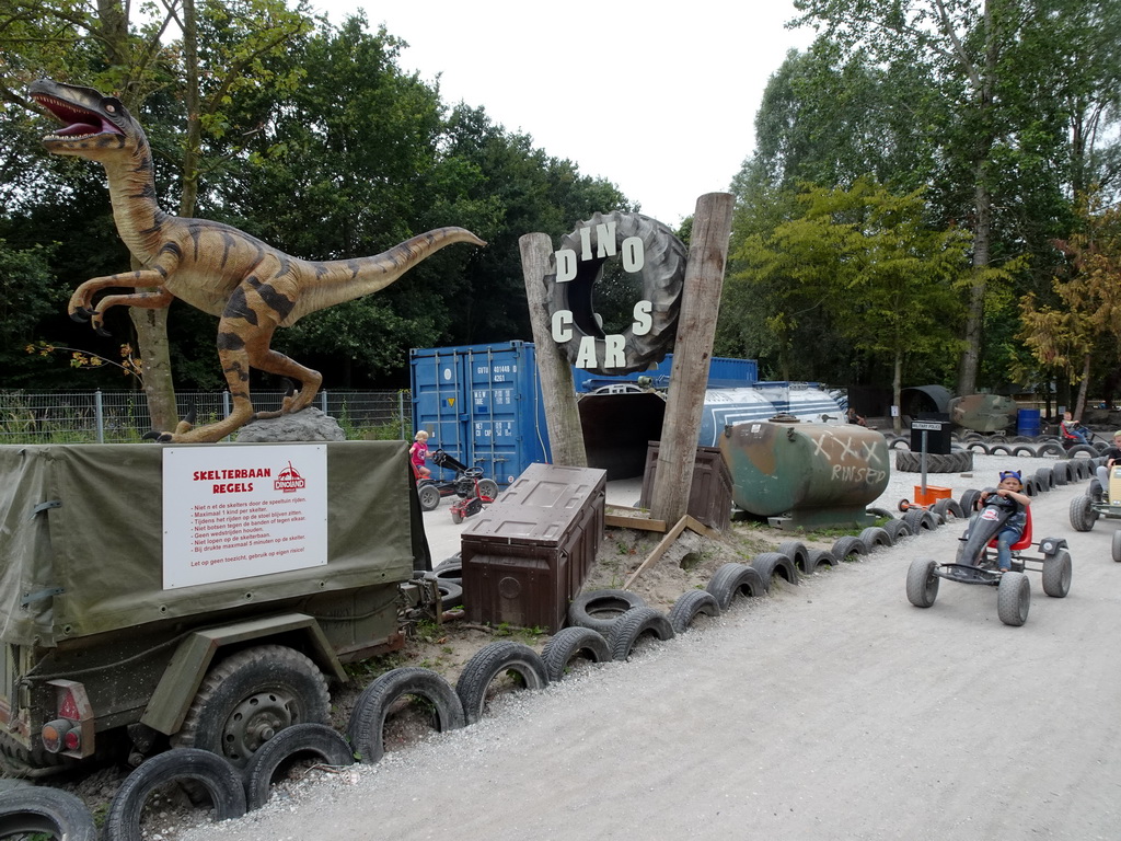 The go-kart track at Dinoland Zwolle